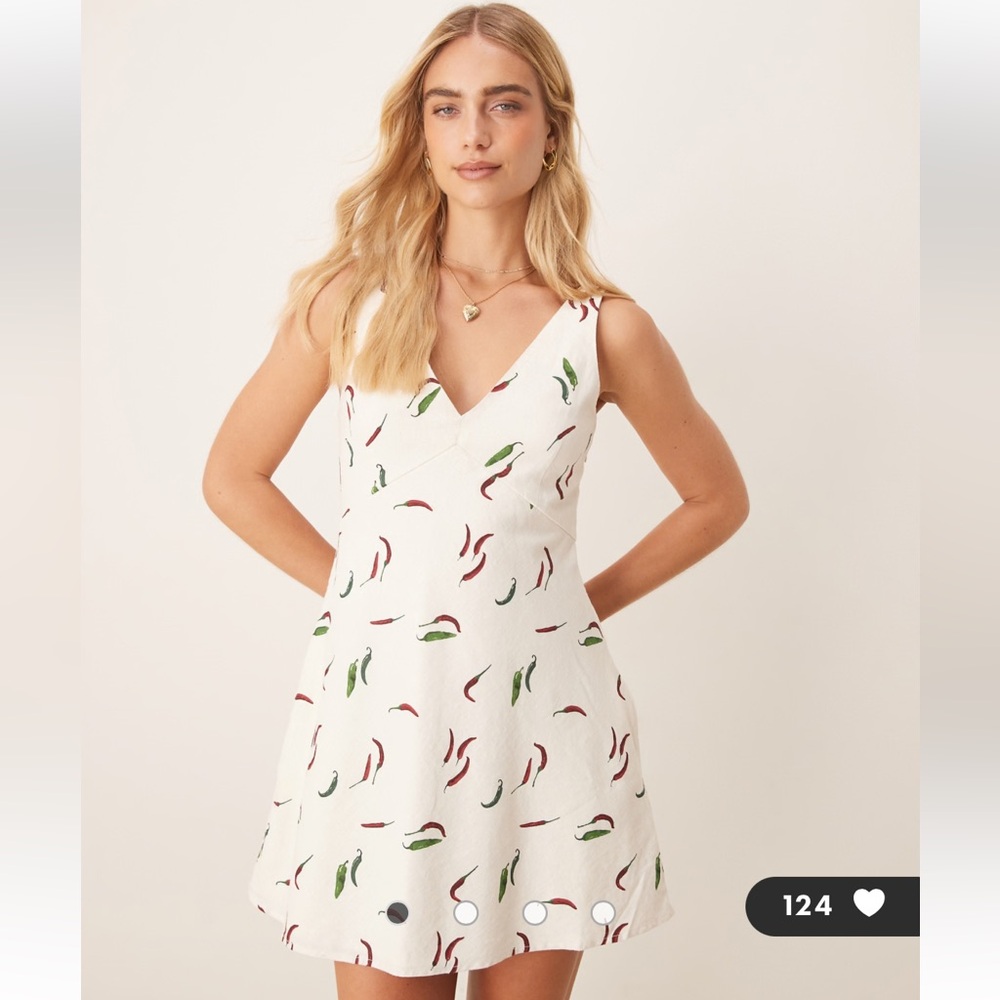 Abercrombie & Fitch Chili Pepper Print Dress
